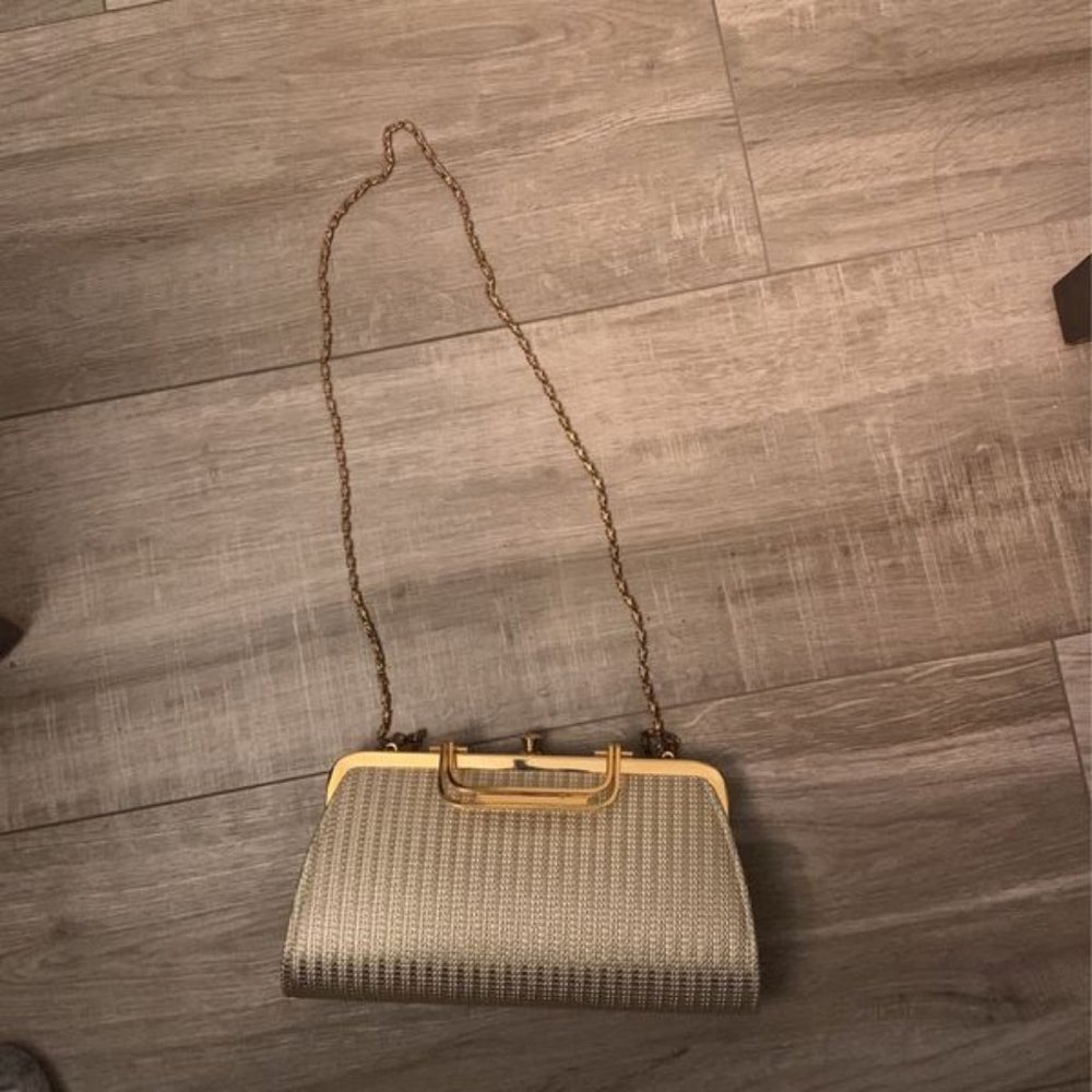 Like New ! Gold Evening Purse